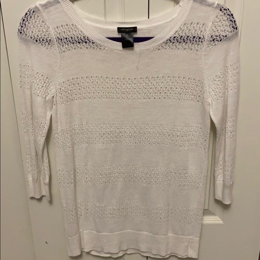Ann Taylor white sweater